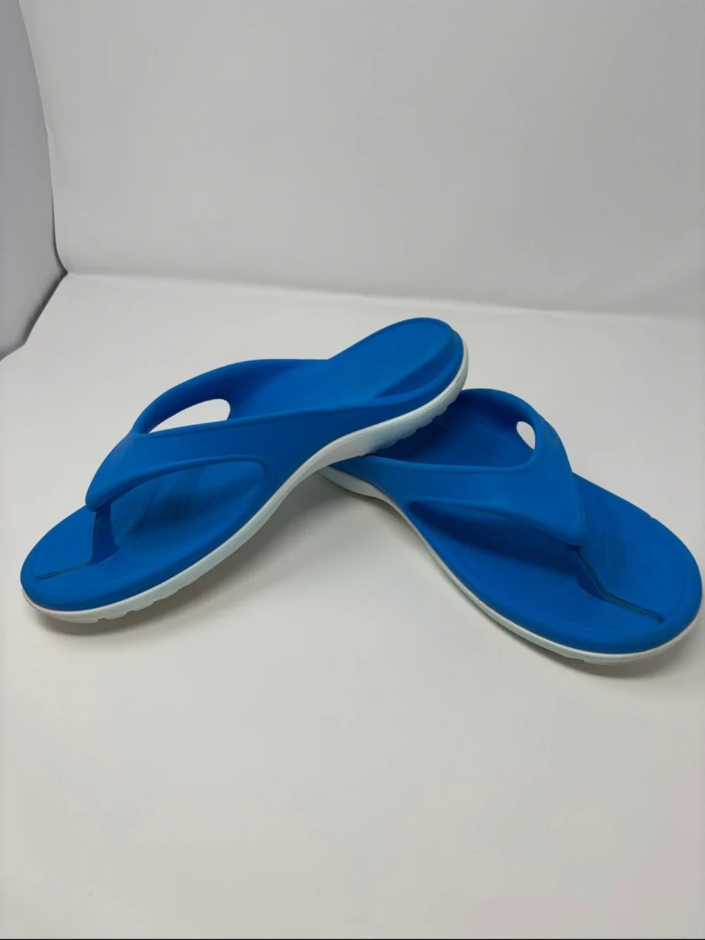 CROCS Royal Blue Foam Flip Thong Sandals